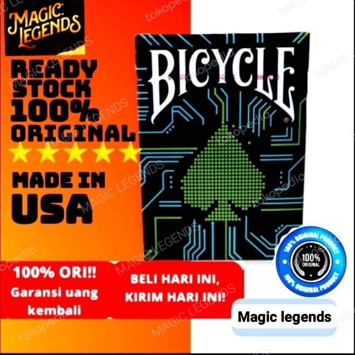 Jual BICYCLE DARK MODE PLAYING CARDS MADE IN USA (SULAP) | Shopee Indonesia