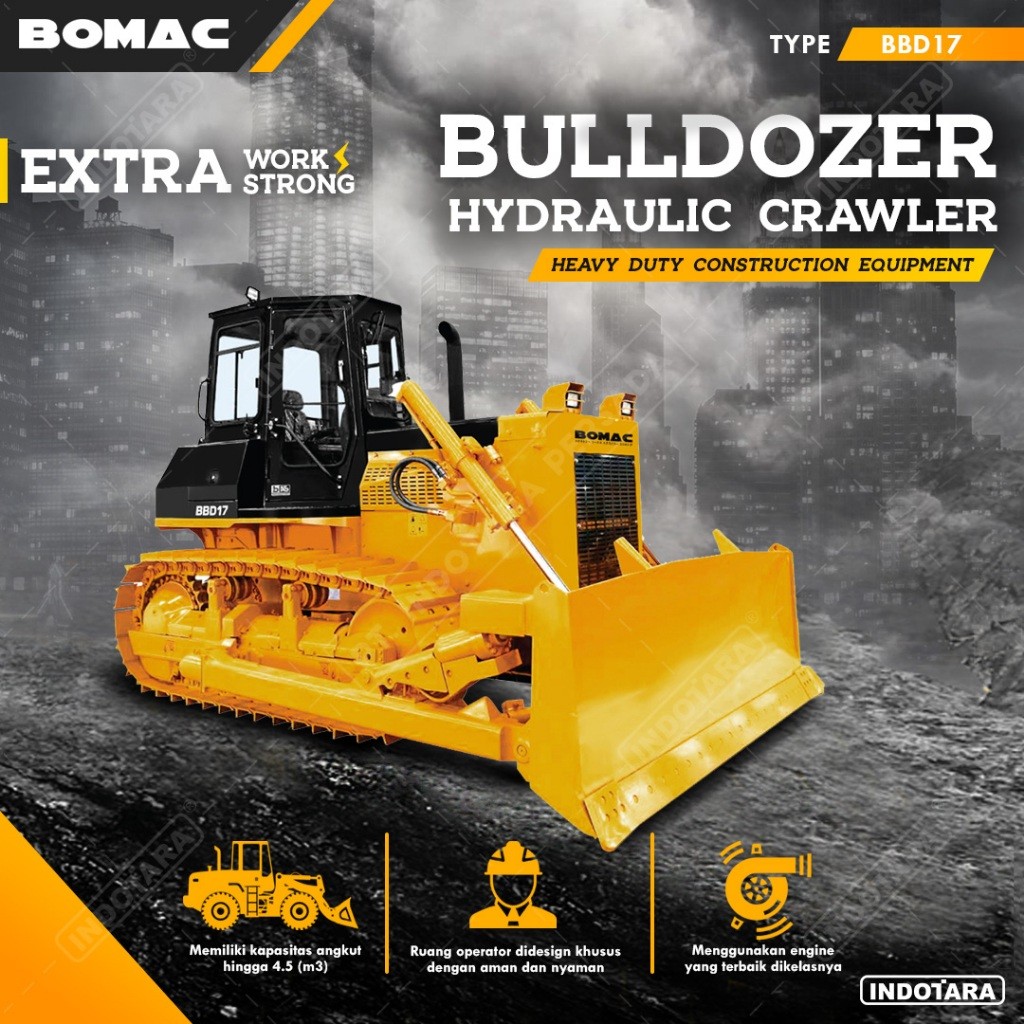 Jual Bomac Bulldozer Hydraulic Crawler Type BBD17 | Shopee Indonesia