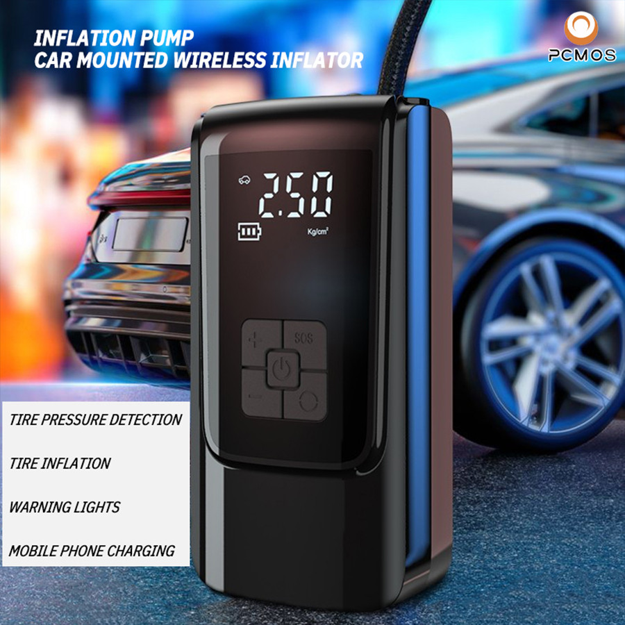 Jual Asli 1 Set Car Mounted Inflation Pump Wireless Digital Display ...