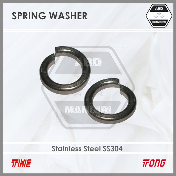 Jual SS304 Ring Per Ver Stainless M5 ( SUS304 Spring Washer ) M 5 ...