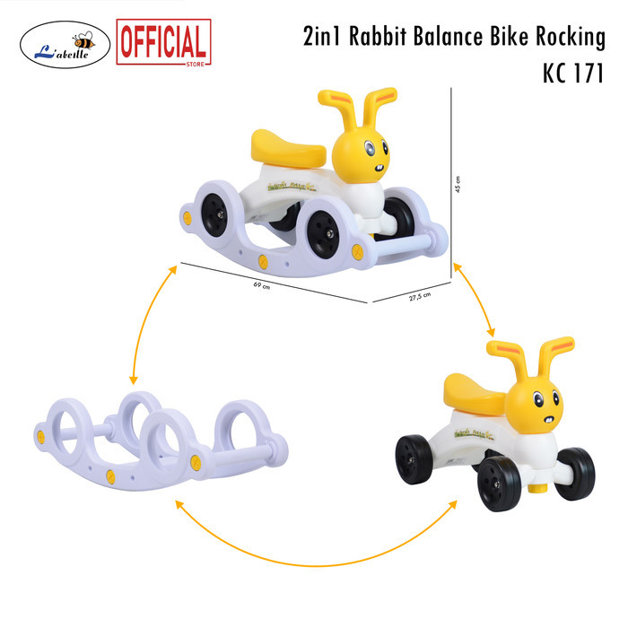 Jual Labeille Kc 121 Balance Bike Rabbit Mini Bike Sepeda Ride On ...