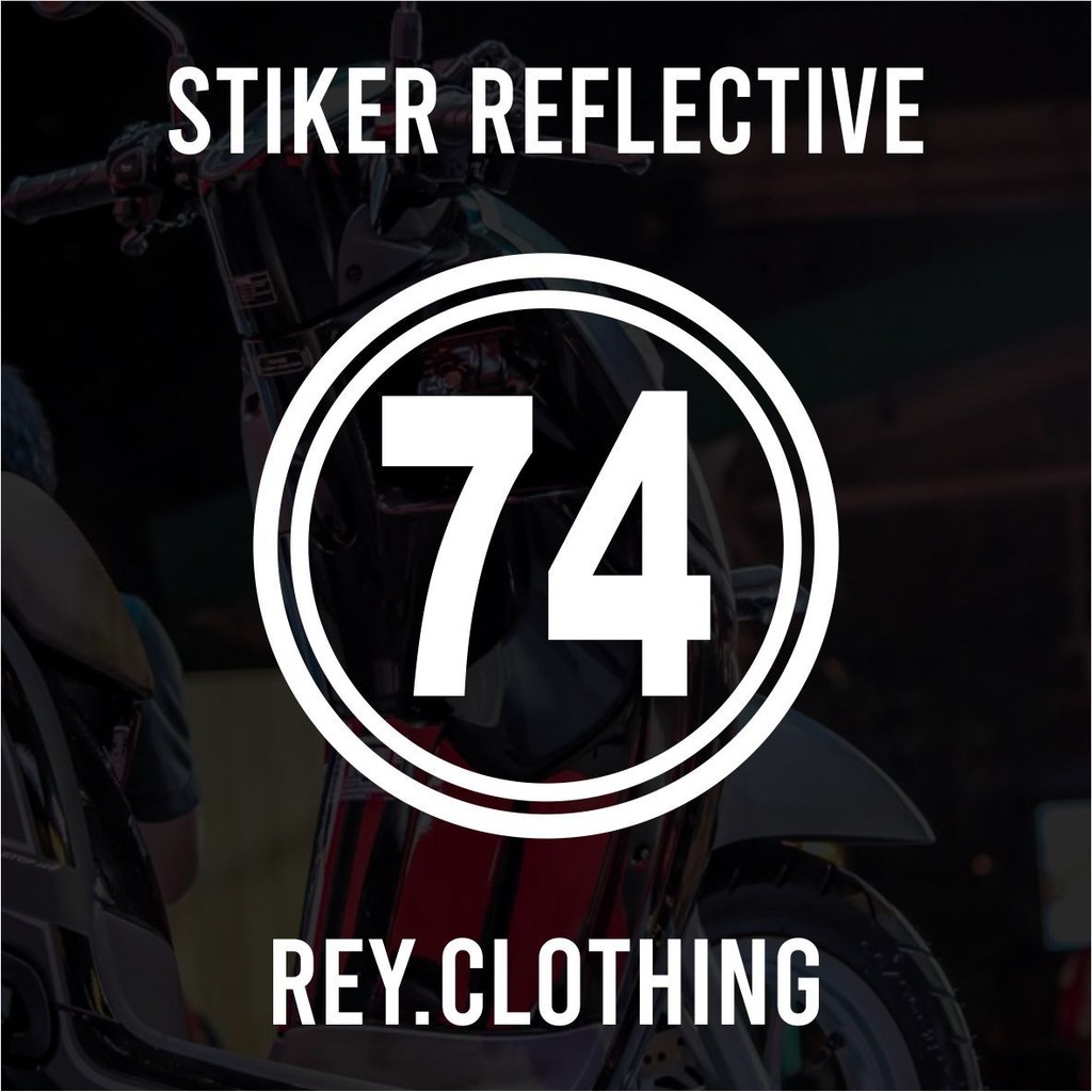 Jual STIKER CUTTING NOMOR 74 PUTIH | Shopee Indonesia