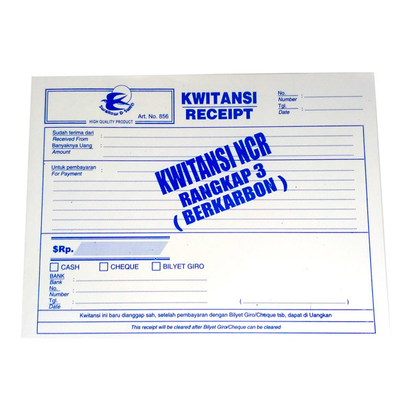Jual Gramedia Pettarani - Swallow & Sun Kwitansi Pendek Ncr - Kwitansi ...