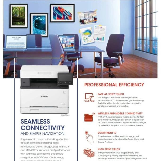 Jual Canon Mf643Cdw Imageclass Aio Laser Printer Colour 3In1 Mf643 Cdw ...