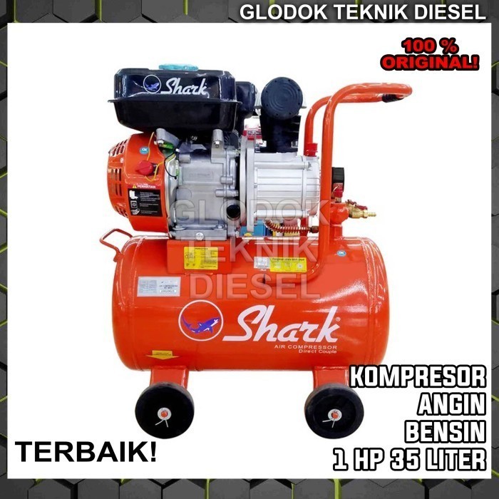 Jual Redy Shark Kompresor Angin Bensin 1 Hp 35 Liter Gasoline Air ...