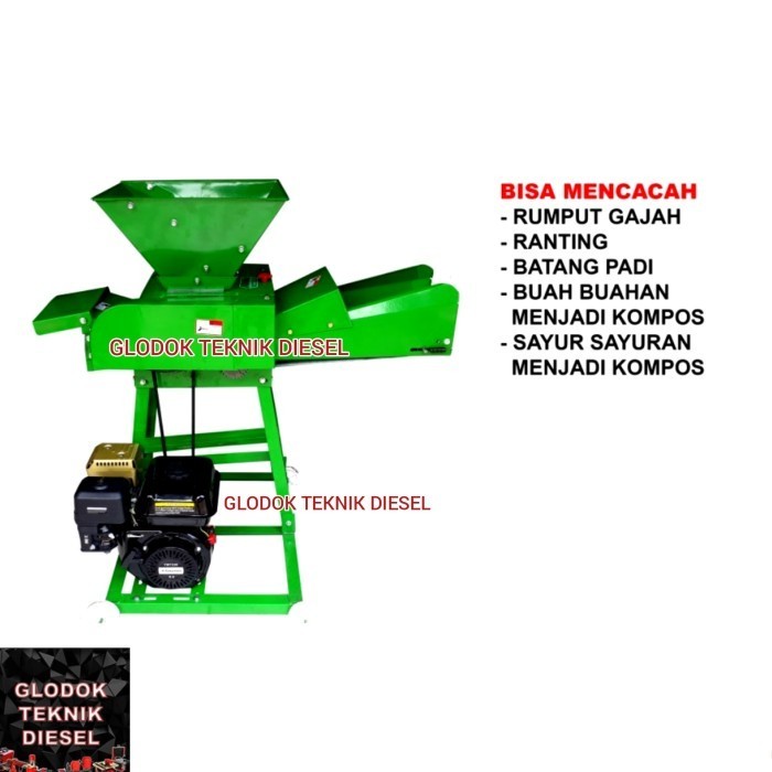 Jual Redy Mesin Pencacah Rumput Kompos Mahkota Mcc 6-300 + Diesel Solar ...