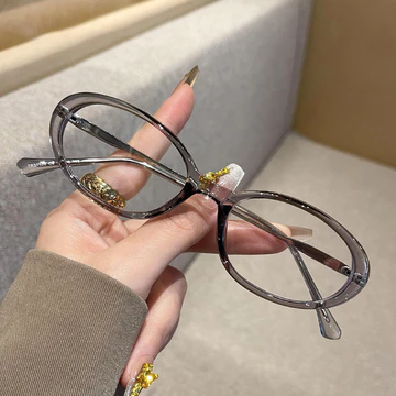 VisioBatik Kacamata Minus Photocromic Wanita Korean Style TR Metal Model Anti Blueray Anti