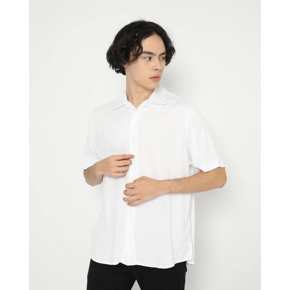 Kemeja Lengan Pendek Rayon Unisex