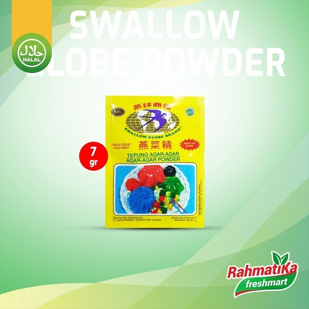 Jual Agar-Agar Powder Swallow Globe Warna Cokelat 7 gram | Shopee Indonesia