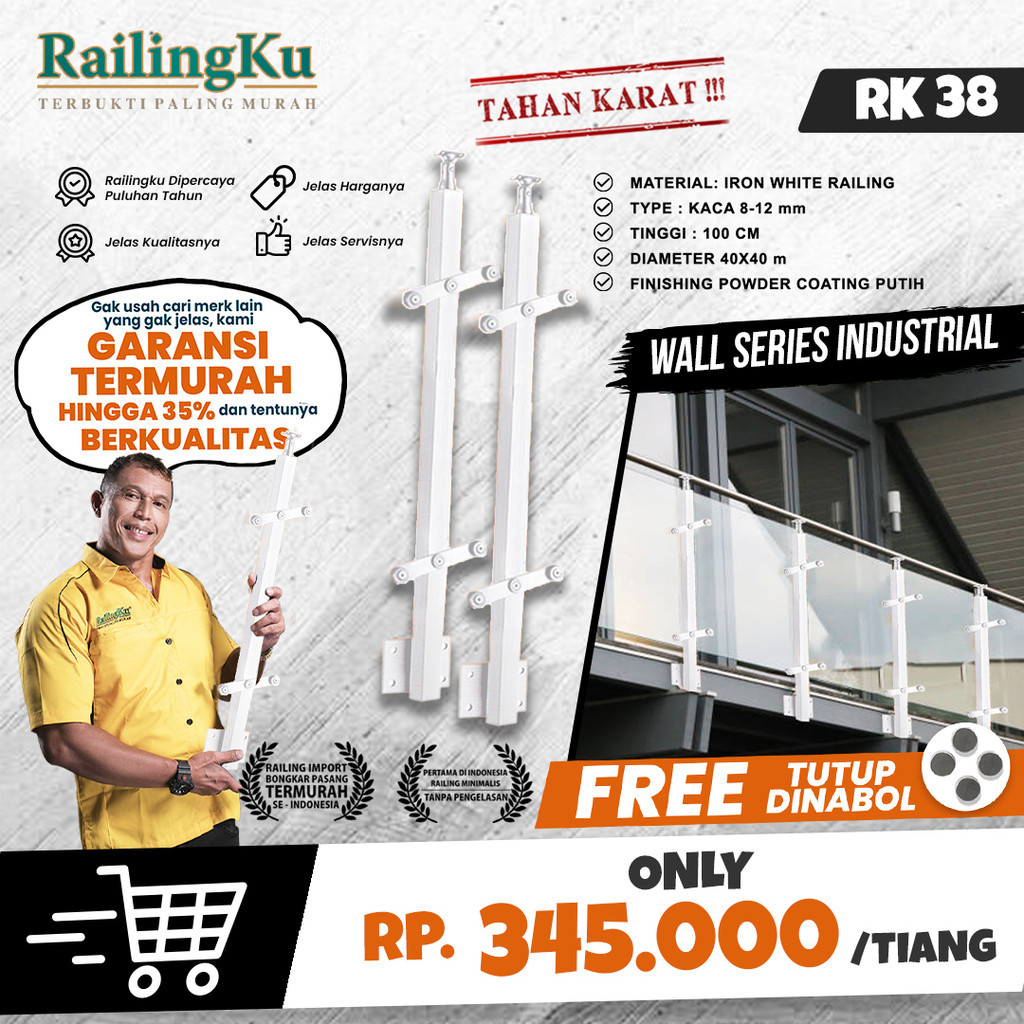 Jual NEW RAILING : NEW RAILING: Railing Tangga Stainless Industrial ...