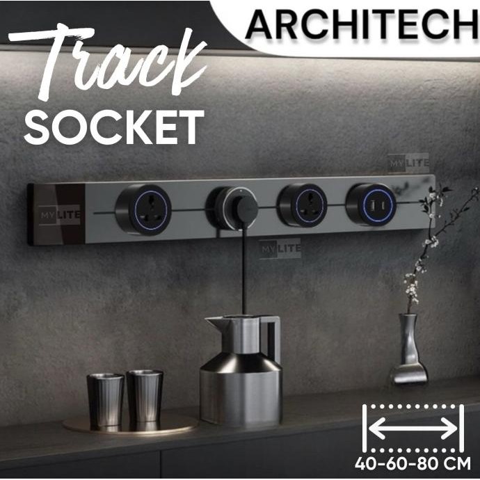 Jual Stop Kontak Usb Track Rel Architech Surface Outbow Power Outlet ...