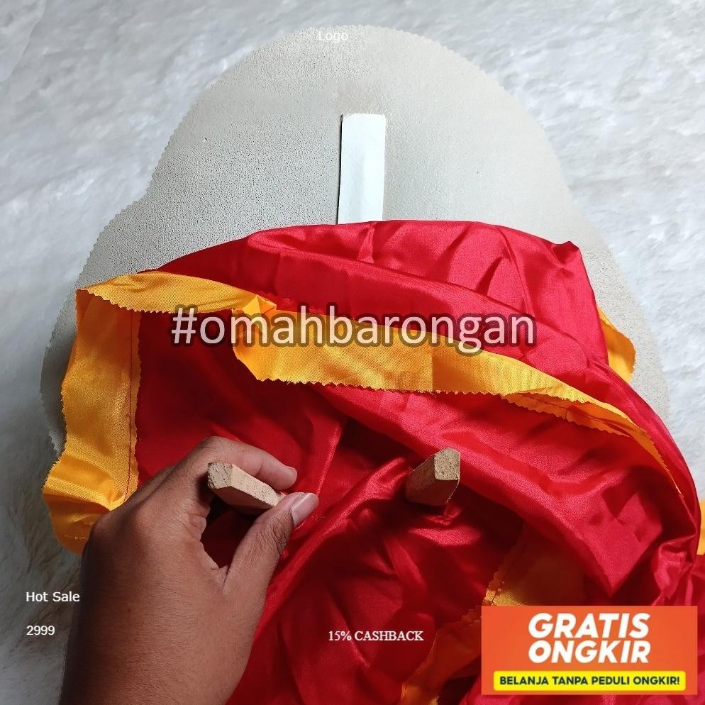 Jual Barongan Anak Kecil Spons Ukuran Tanggung Motif Bali Warna Merah ...