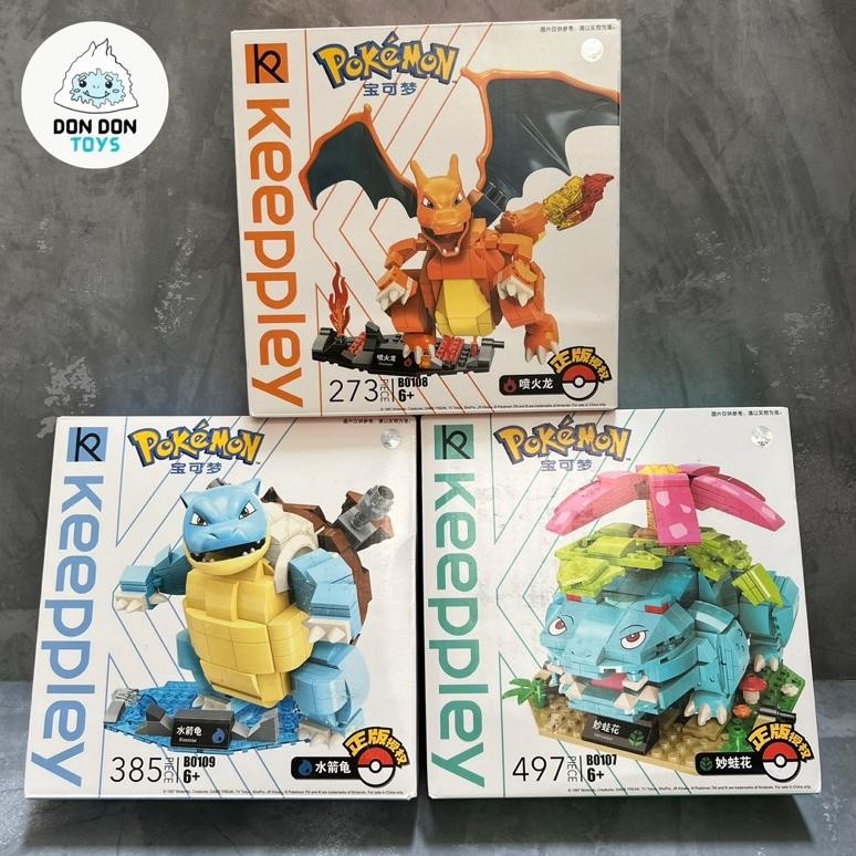 Jual Mainan Bricks Keeppley Pokemon Charizard Venusaur Blastoise ...