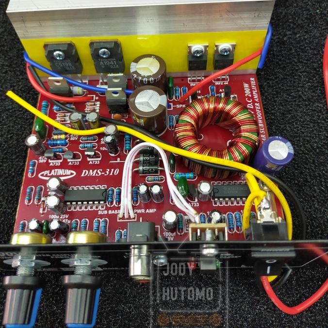 Jual Kit Power Amplifier Subwoofer Monoblok Mobil 12 Volt Dms-310 ...