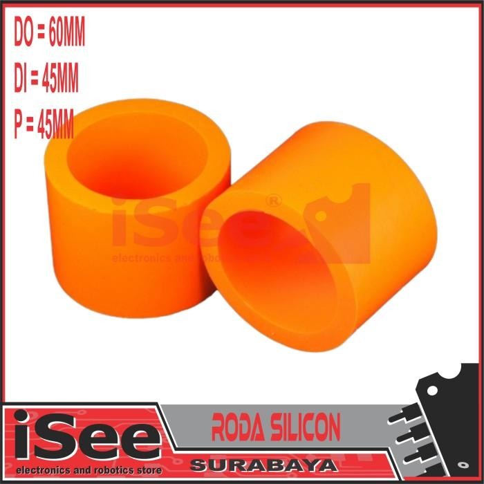Jual Silicone Wheel Set 60 x 45mm roda silikon karet anti slip roda ...