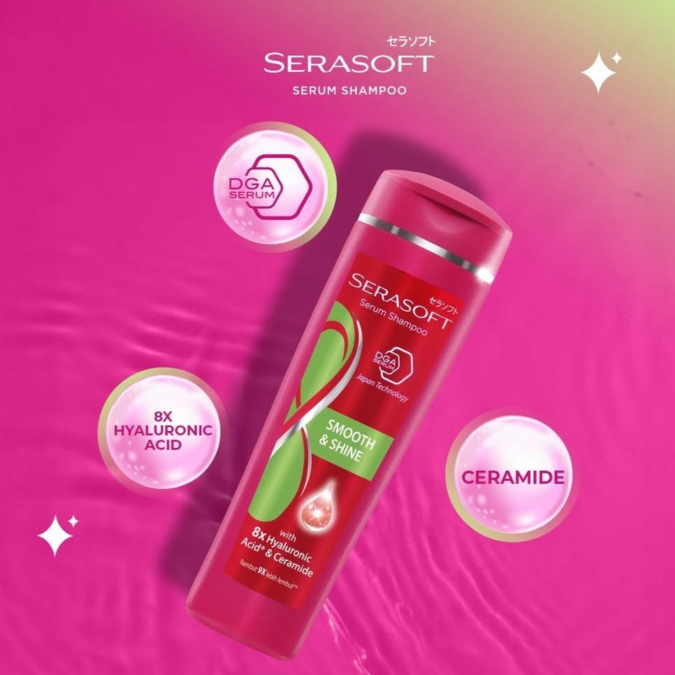 Jual Serasoft Serum Shampoo Smooth & Shine 170 ml x2 | Shopee Indonesia