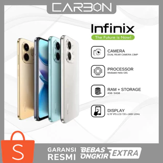 INFINIX Smart 9 4/128GB - Up to 8GB Extended RAM - 6.7 inch 120Hz Punch Hole Display - Helio G81 - 5000 mAh