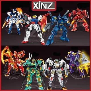 XiNZ DIY Mainan Robot Balok Bata Mainan Block Toys Anak Laki-laki 3D Puzzle Susun Blok