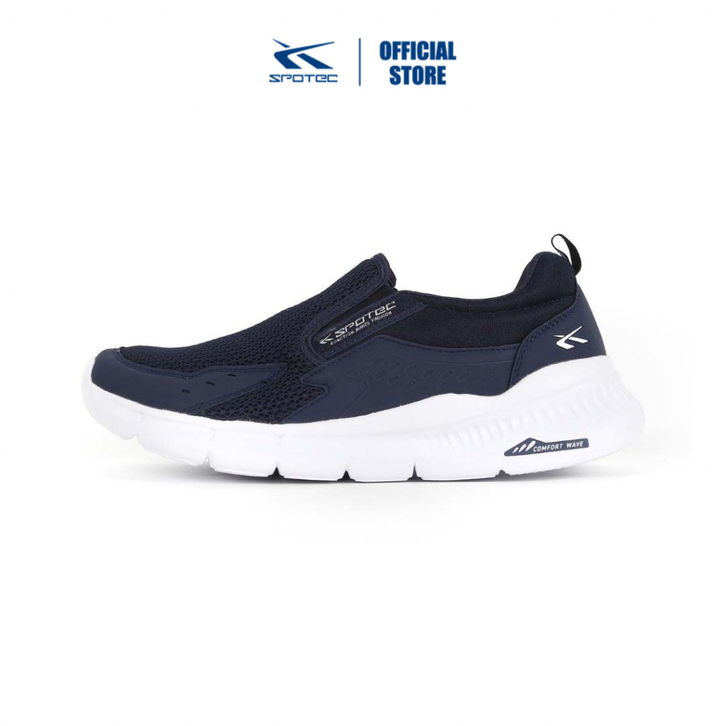 Jual Spotec Walking Alpine Sepatu Slip-on Pria Wanita - Biru Tua Putih ...