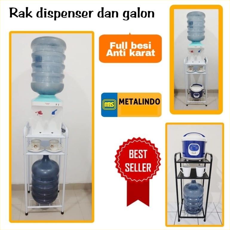 Jual Rak galon dan rak ricecooker MBS rak kompor 1 tungku rak serbaguna ...