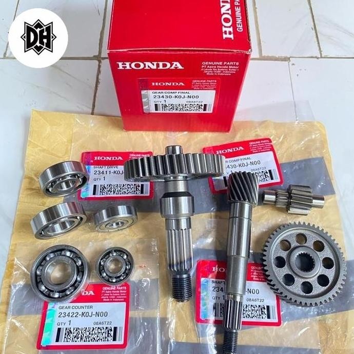 Jual GI RASIO SET+ BEARING HONDA GENIO BEAT DELUXE BEAT STREET LED ...