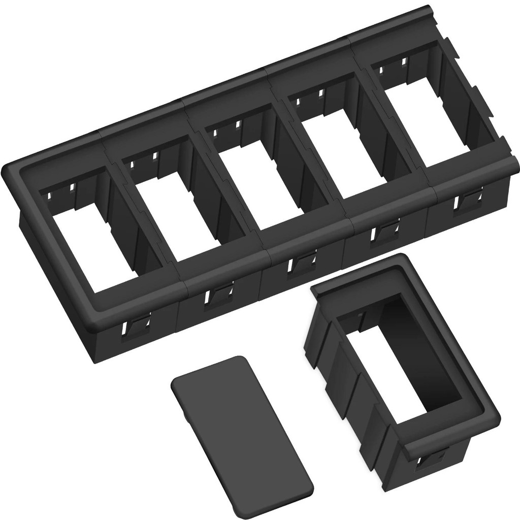 Jual Diy Car Boat Rocker Switch Clip Panel Patrol Holder Housing For ...