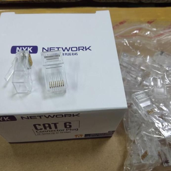 Jual ready Nyk Connector RJ45 Cat6 Box (50Pcs) | Shopee Indonesia