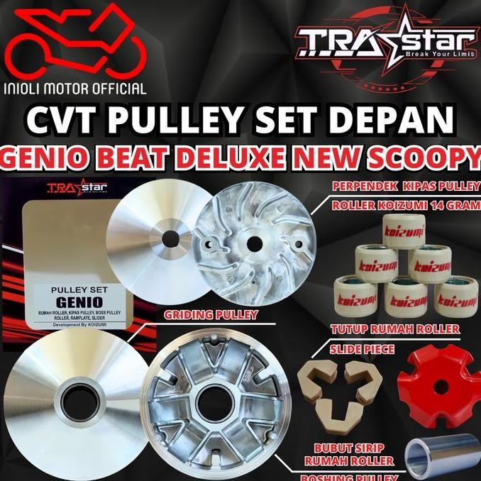 Jual PULLEY SET PULLY RUMAH ROLLER GENIO BEAT DELUXE SCOOPY PRESTE NEW ...