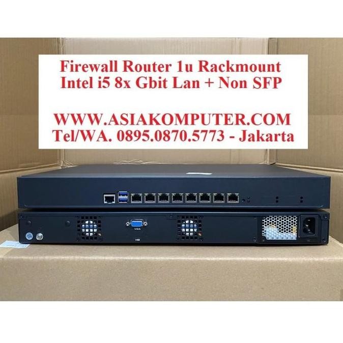Jual Server 1u Rack i5 Firewall PFSense UTM 8LAN 8 LAN SFP Router ...