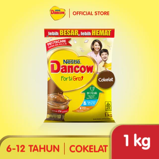 DANCOW Fortigro Susu Bubuk Susu Anak Coklat Pouch 1kg