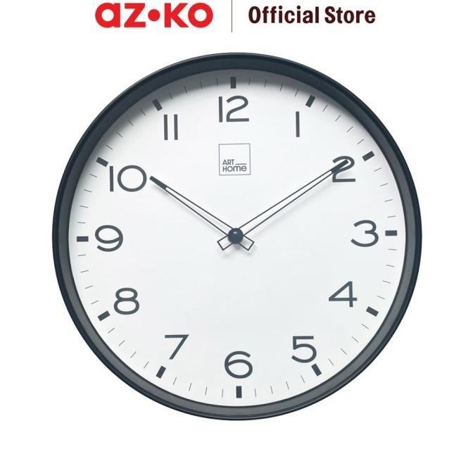 Jual AZKO Arthome 30 cm Jam Dinding Bot - Hitam | Shopee Indonesia