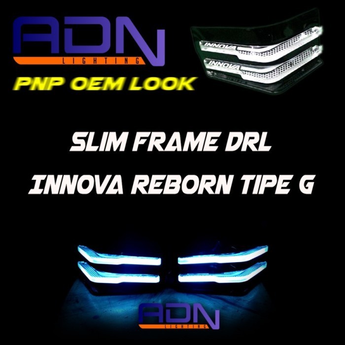 Jual Slim Frame Versi Lazy Custom 3D Drl Innova Reborn Tipe G Sepasang ...
