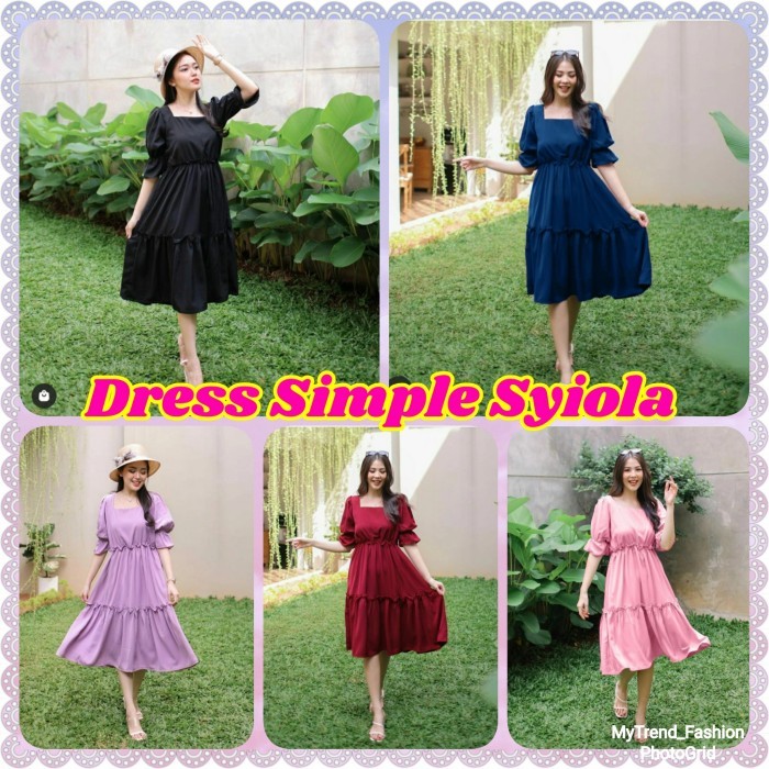 Jual Casual Polos Wanita Dress Simple Syiola | Shopee Indonesia