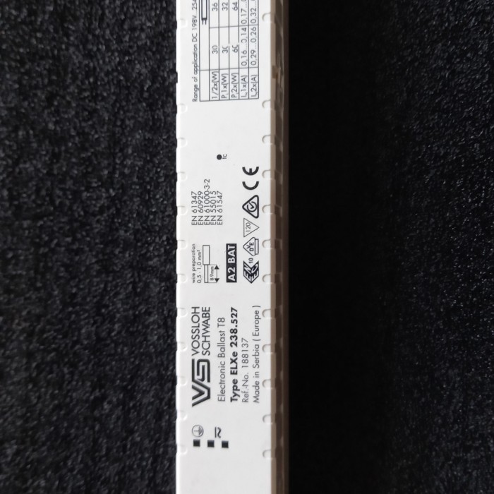 Jual Electronic Ballast Vossloh Schwabe Type: Elxe-238.527 | Shopee ...