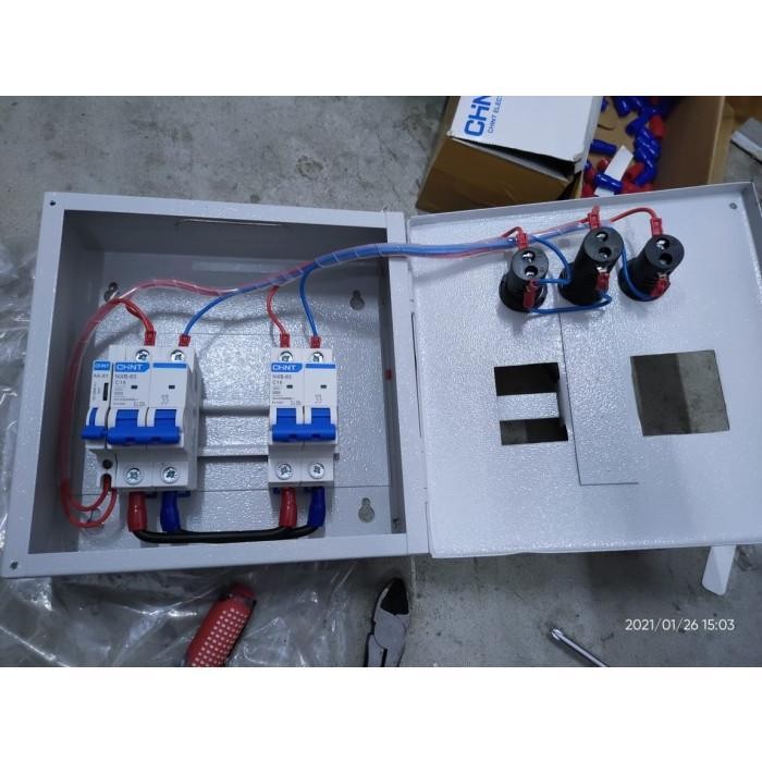 Jual Panel Interlock Pln Chint 4P + Buzzer Ohm Saklar Switch Handle ...