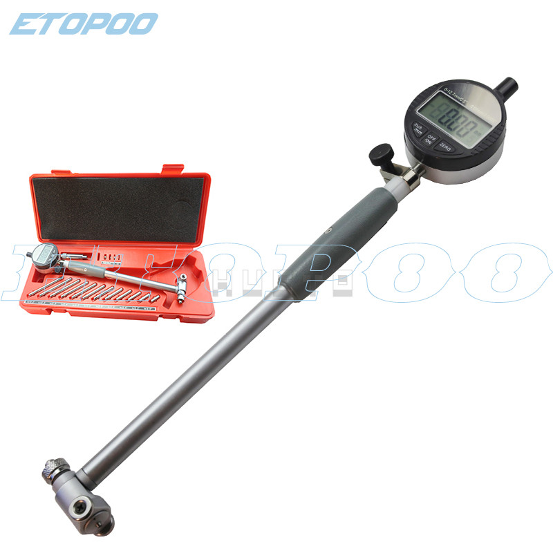 Jual Baru 50-160mm 0.001mm/0.01mm Digital dial bore Gauge indicator ...