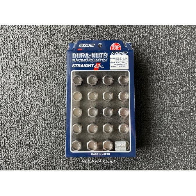 Jual Rays Duralumin L42 Dura Nuts 1.5 Gunmetal Almite Lugnut Original ...