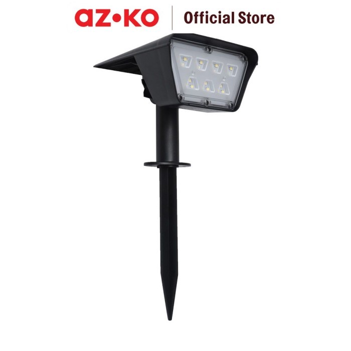 Jual HOT SALE AZKO Krisbow Zura Lampu Sorot Taman Single Solar 1l 200 ...