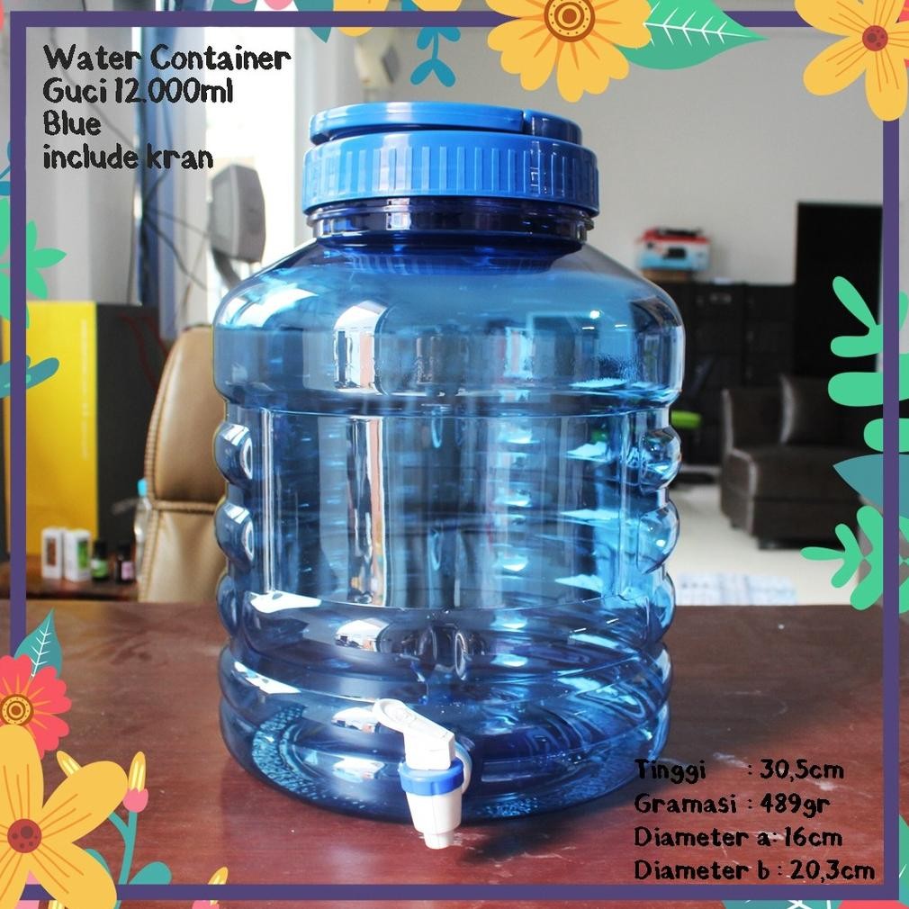 Jual Bisa COD WATER CONTAINER GUCI 12000ML 12L 12LITER FIT 10 LITER ...