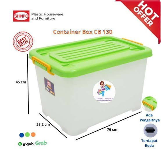 Jual @#@#@#] Container Box Shinpo 130L CB 130 Kontainer Box Kotak ...