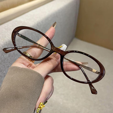 VisioBatik Kacamata Minus Photocromic Wanita Korean Style TR Metal Model Anti Blueray Anti
