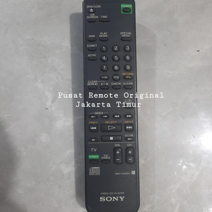 Jual REMOTE REMOT VIDEO CD PLAYER SONY RMT-K550V ORIGINAL 2004T ...