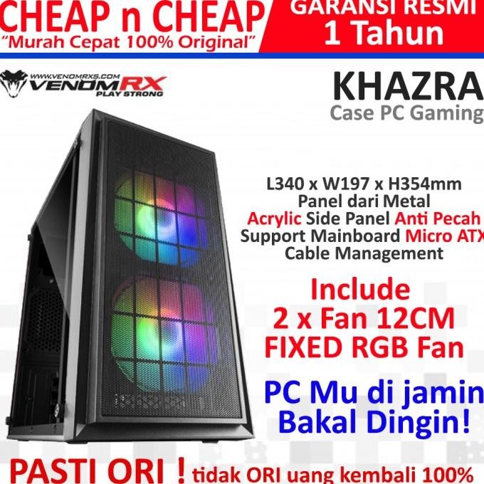 Jual VenomRX KHAZRA Case Casing PC Komputer Gaming Venom RX Nemesis ...