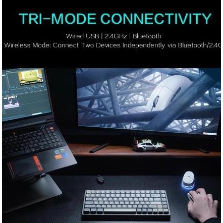 Jual Murah Thunderobot Gaming Mouse Tri-Connection Bluetooth Wireless ...
