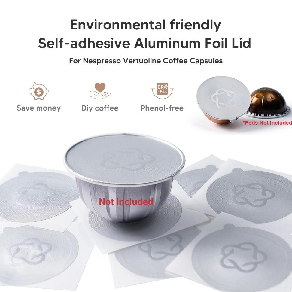 Jual Aluminum Foils Lids For Nespresso Vertuo Next Vertuoline Original ...