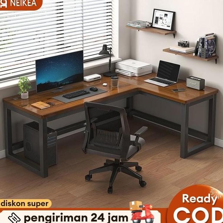 Jual Meja L Meja Kantor Serbaguna Meja komputer Meja Kerja Meja Belajar ...