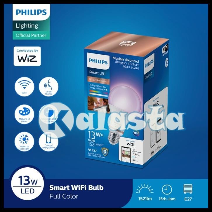 Jual LAMPU LED PHILIPS SMART WIFI TUNABLE WHITE & RGB 16JUTA WARNA ...
