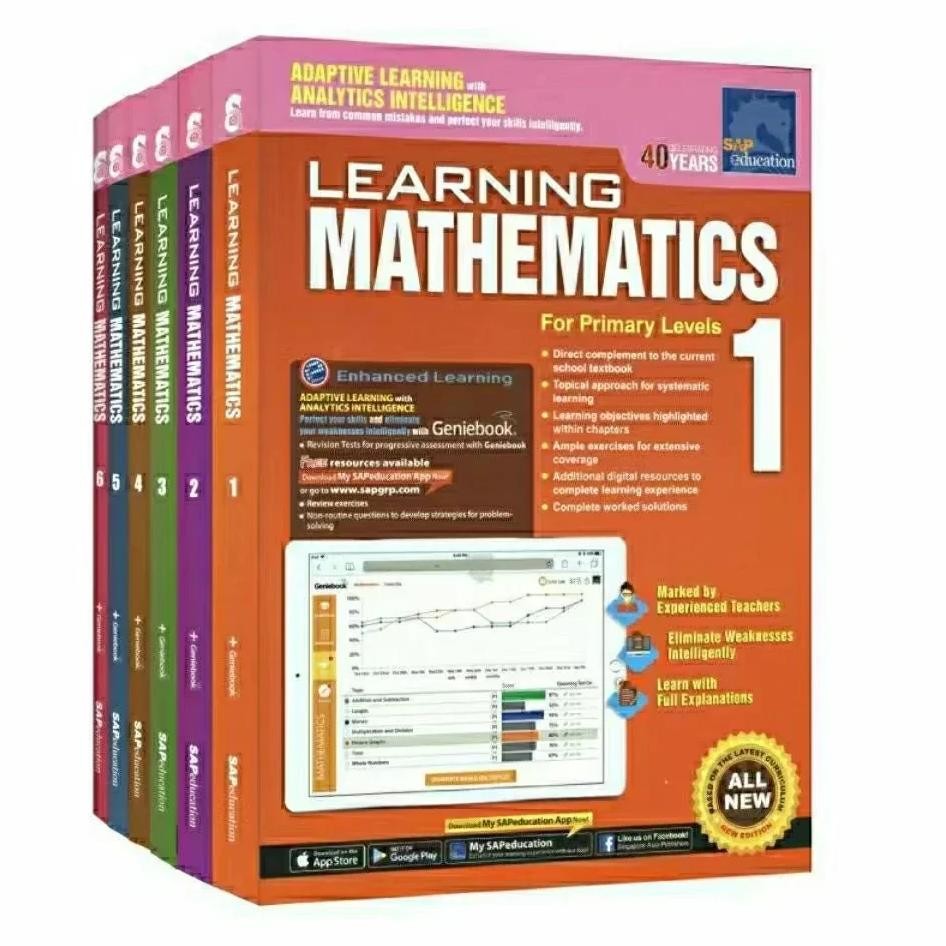 Jual 6 Books/Set Sap Learning Mathematics Book Grade 1-6 Children Learn ...