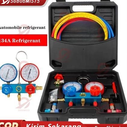 Jual BRASS DOUBLE MANIFOLD MULTI ONE COOL PENGISIAN FREON AC MOBIL AC ...