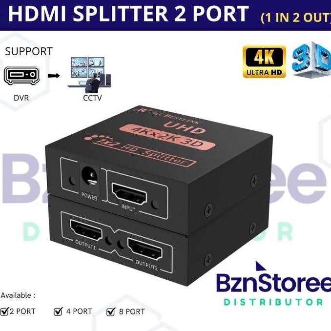 Jual HDMI SPLITTER 2 PORT (1 INPUT 2 OUTPUT) | Shopee Indonesia